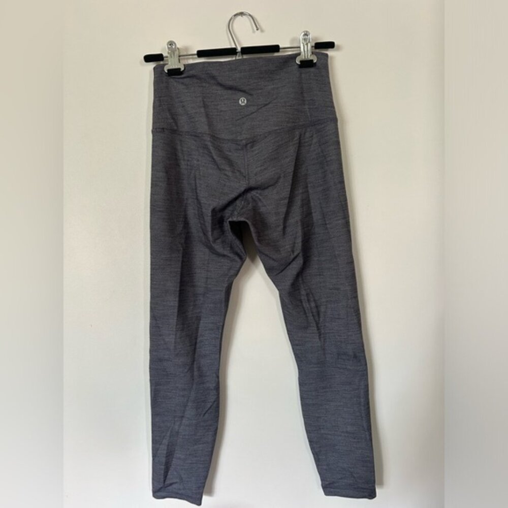 Lululemon Align Pant II 25" Mini Heathered Herringbone Black and White - Picture 9 of 11